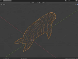 cartoon seal family 3D Model
