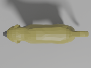 cartoon baboon Modelo 3D