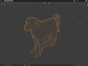 cartoon baboon Modelo 3D