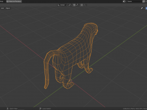 cartoon baboon Modelo 3D