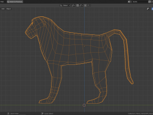 cartoon baboon Modelo 3D