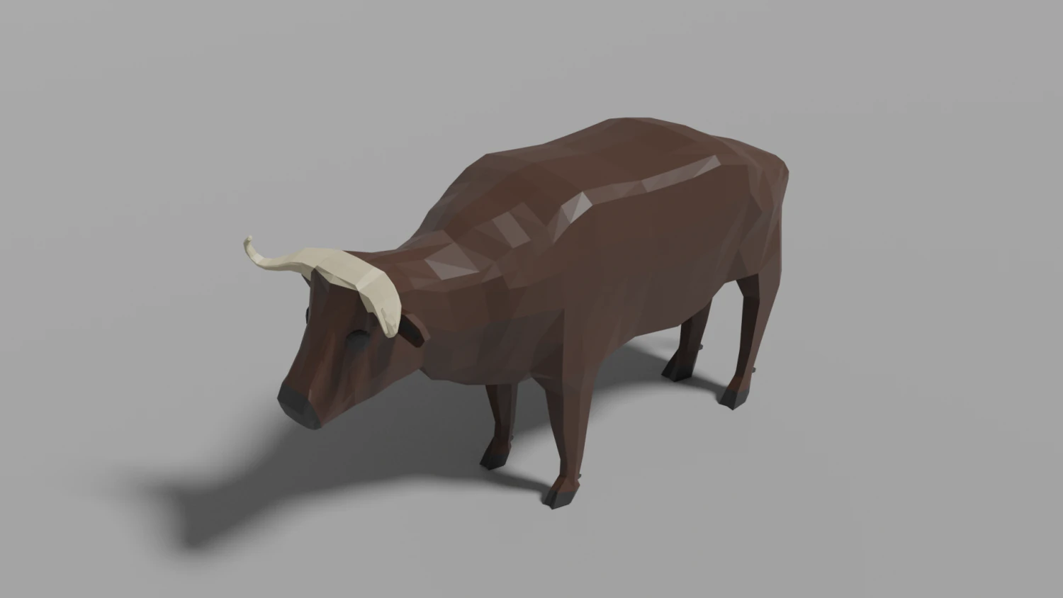 cartoon bufallo 3D Model .c4d .max .obj .3ds .fbx .stl .blend 