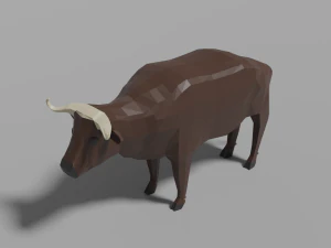 卡通水牛 3D 模型