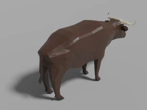 cartoon bufallo 3D Model