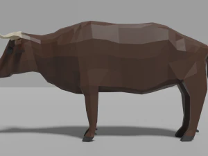 cartoon bufallo 3D Model