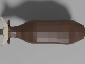 cartoon bufallo 3D Model