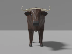 cartoon bufallo 3D Model