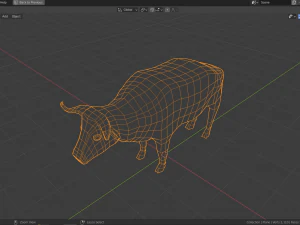 cartoon bufallo 3D Model