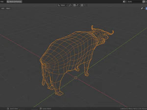 cartoon bufallo 3D Model