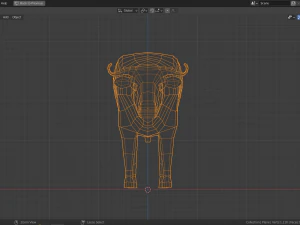 cartoon bufallo 3D Model