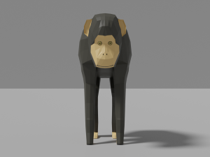 cartoon chimpanzee 3D Модель