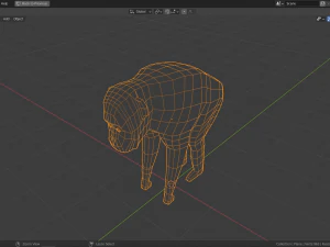 cartoon chimpanzee 3D Model