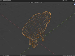 cartoon chimpanzee 3D Model