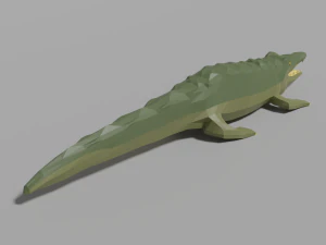 cartoon crocodile 3D Model
