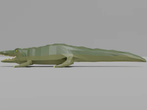 cartoon crocodile 3D Model
