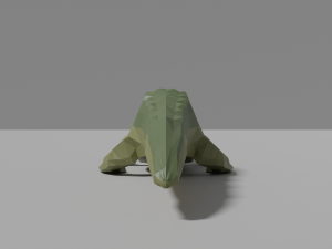 cartoon crocodile Model 3D