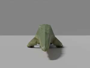 cartoon crocodile 3D Model