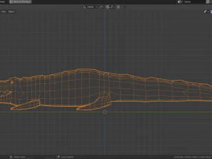 cartoon crocodile 3D Model