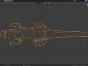 cartoon crocodile 3D Model