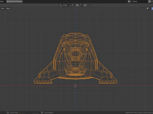 cartoon crocodile 3D Model