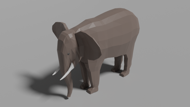 cartoon elephant 3D Model .c4d .max .obj .3ds .fbx .stl .blend 