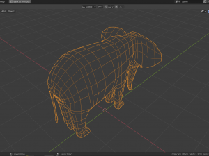 cartoon elephant 3D Model