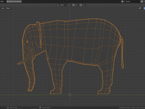 cartoon elephant 3D Model