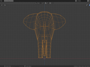 cartoon elephant 3D Model