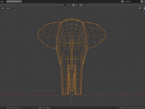 elefante dei cartoni animati Modello 3D