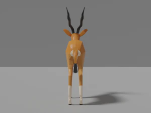 cartoon gazelle 3D Model