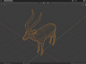 cartoon gazelle Modèle 3D