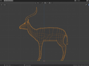 cartoon gazelle Modèle 3D