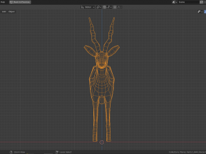 cartoon gazelle Modèle 3D