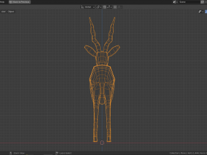 cartoon gazelle Modèle 3D