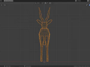cartoon gazelle 3D Model