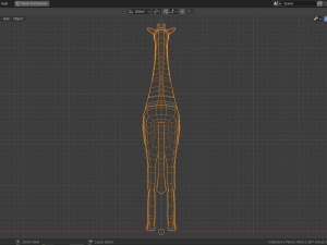 cartoon giraffe 3D 模型
