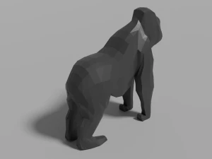 cartoon gorilla 3D Model