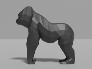 cartoon gorilla 3D 모델