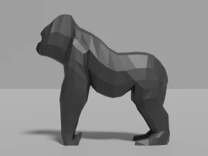cartoon gorilla 3D Model