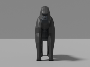 cartoon gorilla 3D 모델