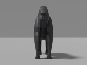 cartoon gorilla 3D Model