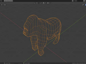 cartoon gorilla 3D Model