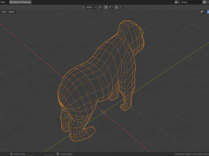cartoon gorilla 3D Model