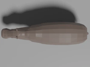 cartoon hippopotamus 3D Model