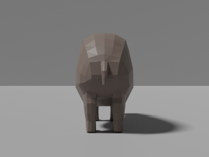 cartoon hippopotamus 3D 모델