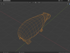 cartoon hippopotamus 3D 모델