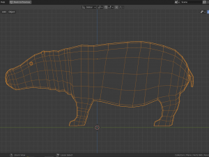 cartoon hippopotamus 3D 모델