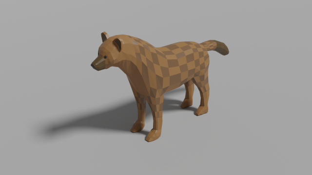 cartoon hyena Modelo 3D .c4d .max .obj .3ds .fbx .stl .blend 