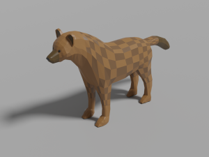 cartoon hyena 3D Model