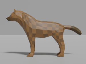 cartoon hyena Modelo 3D